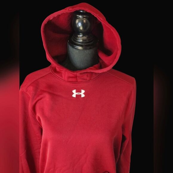 Under Armour ColdGear Petite Small Hoodie - Maroon - Picture 2 of 6